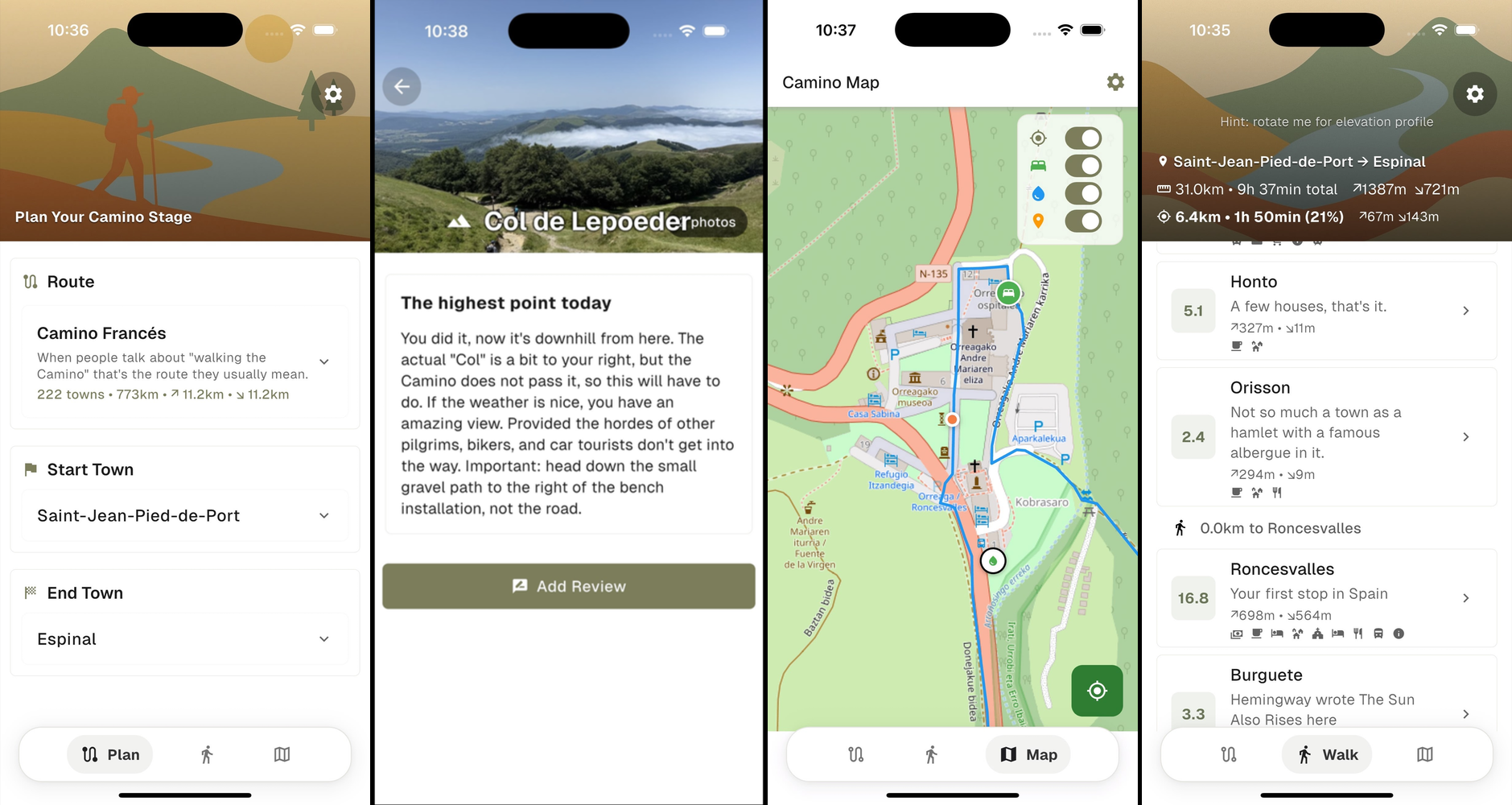 Camino Now App