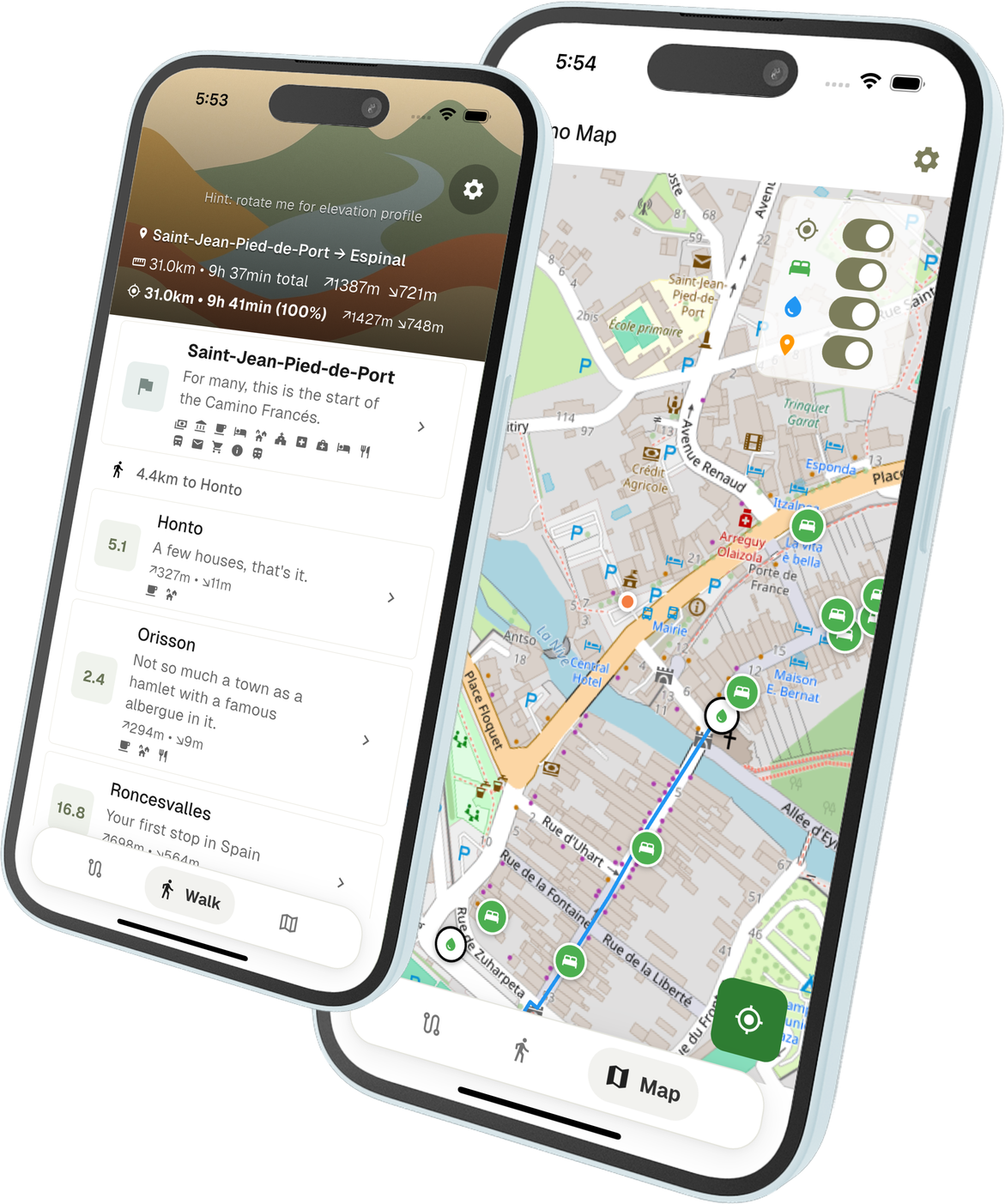 Camino Now App Screenshots